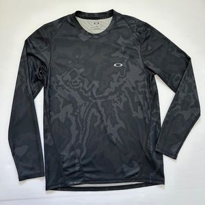 (New) OAKLEY Athletic Sport performance Shirt Crew Neck Flex Fabric Camo Men's M